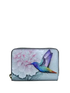 Anuschka Graphic Printed Leather Card Holder