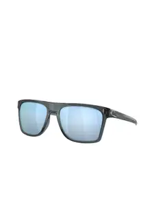 OAKLEY Men Rectangle Sunglasses with Polarised Lens 888392581211