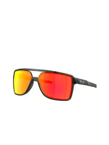 OAKLEY Men Shield Sunglasses with UV Protected Lens 888392593498