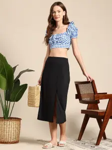 Mast & Harbour Side Slit Midi Skirt