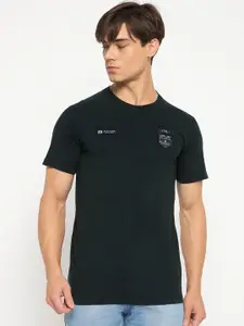 Duke Men Solid Round Neck Half Sleeves T-shirt