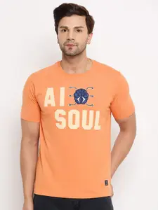 Duke Men Typography Printed Round Neck T-shirt