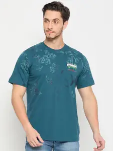 Duke Men Abstract Printed Round Neck T-shirt