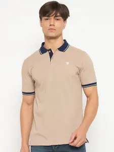 Duke Men Solid Polo Collar T-shirt