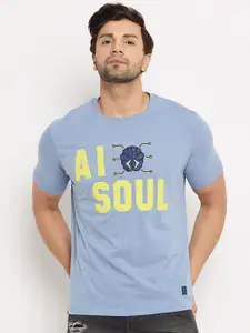Duke Men Typography Printed Round Neck T-shirt