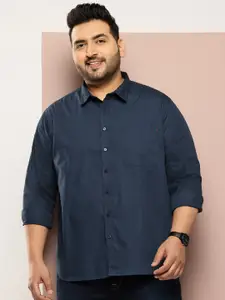 Sztori Men Plus Size Pure Cotton Casual Shirt