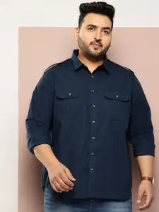 Sztori Men Plus Size Pure Cotton Casual Shirt