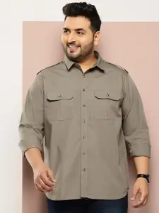 Sztori Men Plus Size Pure Cotton Casual Shirt