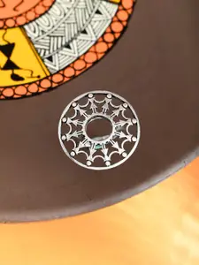 Voylla Silver Plated Warli Ghoomer Finger Ring