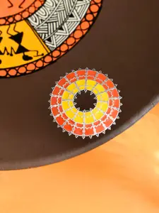 Voylla Silver-Plated Warli Finger Ring