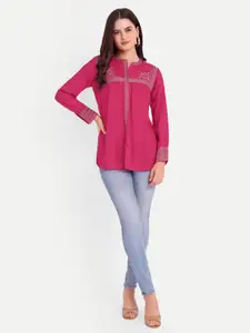 FILO HEVIS Floral Embroidered Pure Cotton Kurti