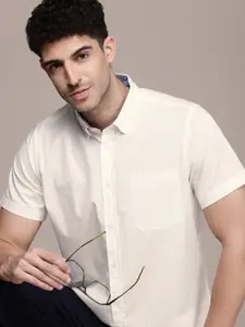 Nautica Classic Fit Button-Down Collar Pure Cotton Casual Shirt