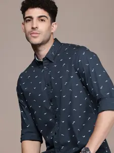 Nautica Slim Fit Conversational Printed Casual Shirt