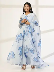 FASHION DREAM Women Chiffon Floral Print Maxi Dress