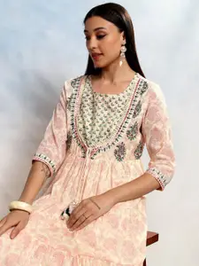 Vishudh Floral Print Maxi Dress