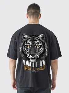 PRONK Men Graphic Printed Round Neck T-shirt