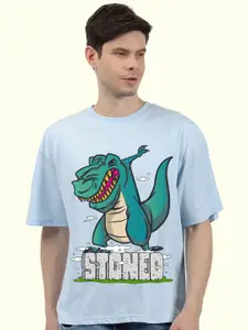 PRONK Men Graphic Printed Round Neck T-shirt