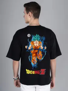 PRONK Men Graphic Dragon Ball Z Printed Round Neck T-shirt