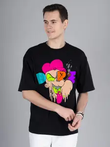 PRONK Men Graphic Popeye Printed Round Neck T-shirt