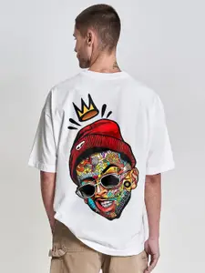 PRONK Men Graphic Printed Round Neck T-shirt