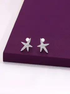 KAI JEWEL 92.5 Sterling Silver Rhodium-Plated Fresh Water Pearls Beaded Studs Earrings