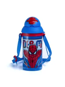 Marvel Blue & Red Cartoon Characters Printed Water Bottle 400 ml