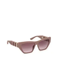 GUESS Women Cateye Sunglasses with UV Protected Lens