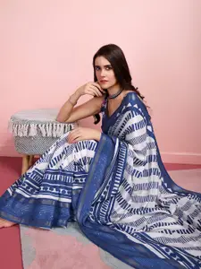 Rekha Maniyar Sequinned Printed Saree