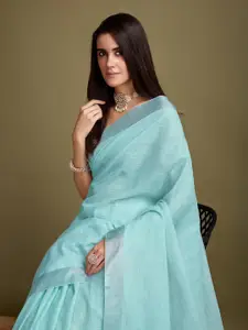 Rekha Maniyar Zari Saree With Blouse Piece