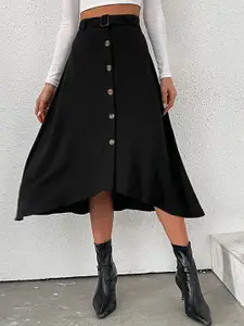 KPOP Flared Maxi A-Line Skirt