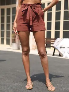 KPOP Women Mid-Rise Regular Fit Shorts