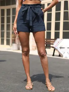 KPOP Women Mid-Rise Regular Fit Shorts