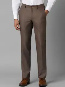 Louis Philippe Men Slim Fit Textured Formal Trousers