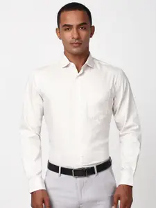 Peter England Elite Men Striped Spread Collar Formal Shirt