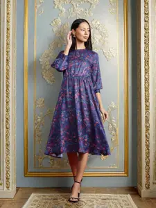 all about you Floral Print Fit & Flare Dress