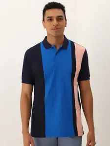 Allen Solly Men Colourblocked Polo Collar T-shirt