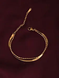 PALMONAS Gold-Plated Wraparound Bracelet
