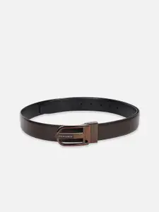 Van Heusen Men Solid Slider Buckle Closure Belt