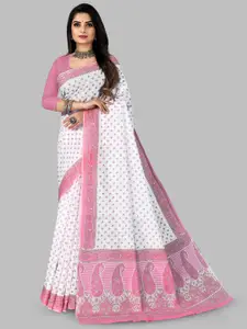 RATAN Ethnic Motifs Pure Cotton Saree