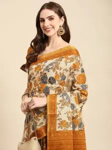 RATAN Floral Printed Pure Cotton Saree