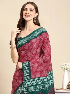 RATAN Ethnic Motifs Pure Cotton Saree