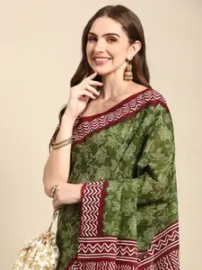 RATAN Ethnic Motifs Pure Cotton Saree