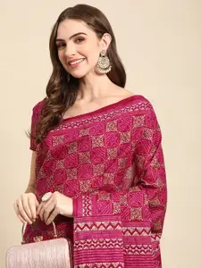 RATAN Geometric Printed  Pure Cotton Saree