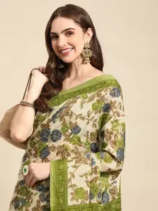 RATAN Floral Pure Cotton Saree