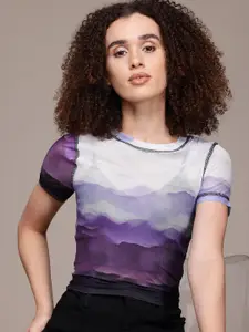 The Roadster Lifestyle Co. Printed Sheer Top