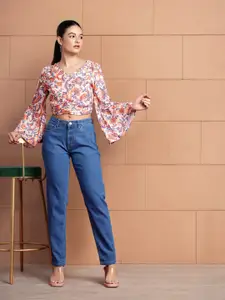 all about you Floral Printed Flared Sleeve Regular Top