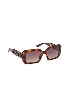 GUESS Women Rectangle Sunglasses with UV Protected Lens