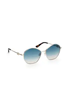 GUESS Women Butterfly Sunglasses with UV Protected Lens
