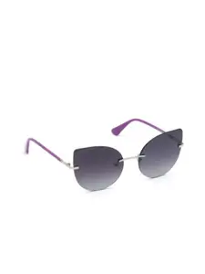 GUESS Women Cateye Sunglasses with UV Protected Lens