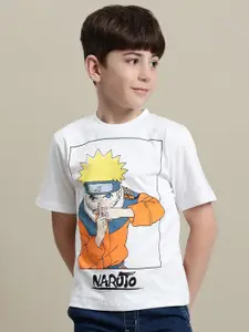 Kids Ville Boys Naruto Anime Printed Pure Cotton T-Shirt